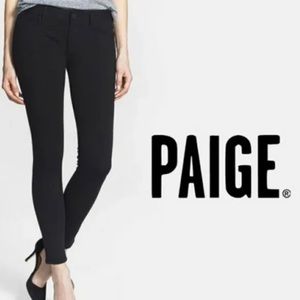 Paige Peg Super Skinny Jeans in Black Size 27